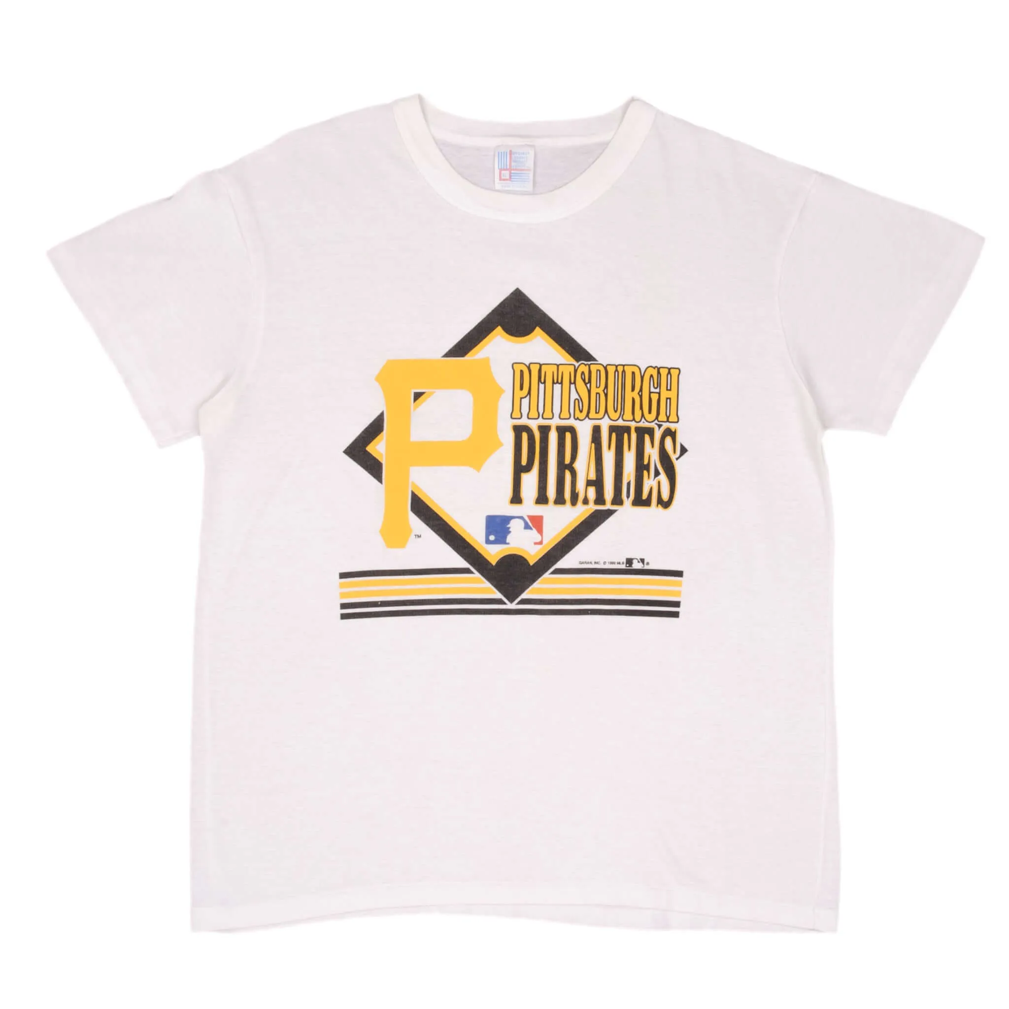 VINTAGE MLB PITTSBURGH PIRATES 1990 TEE SHIRT SIZE LARGE MADE IN USA