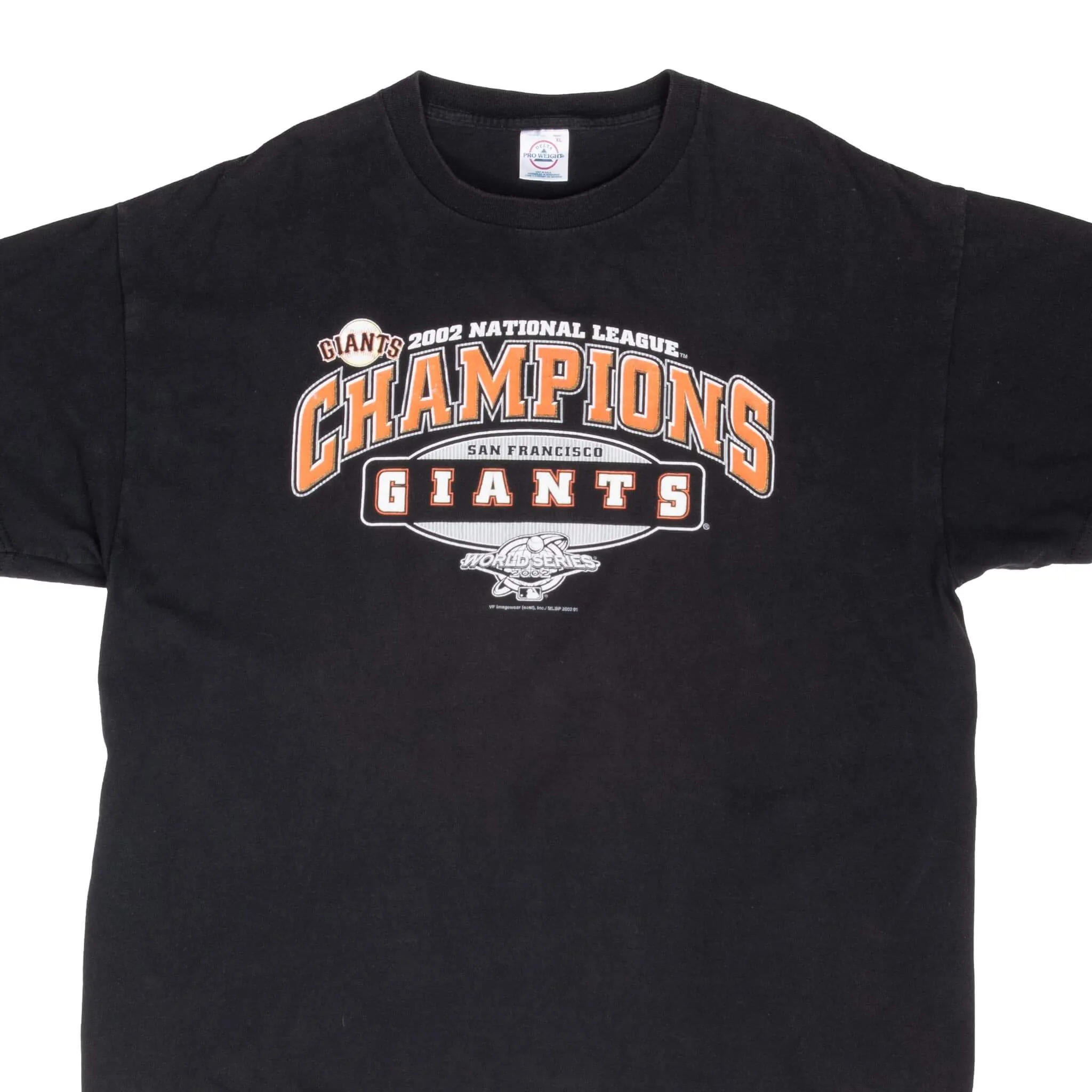 VINTAGE MLB SAN FRANCISCO GIANTS WORLD SERIES 2002 TEE SHIRT XL
