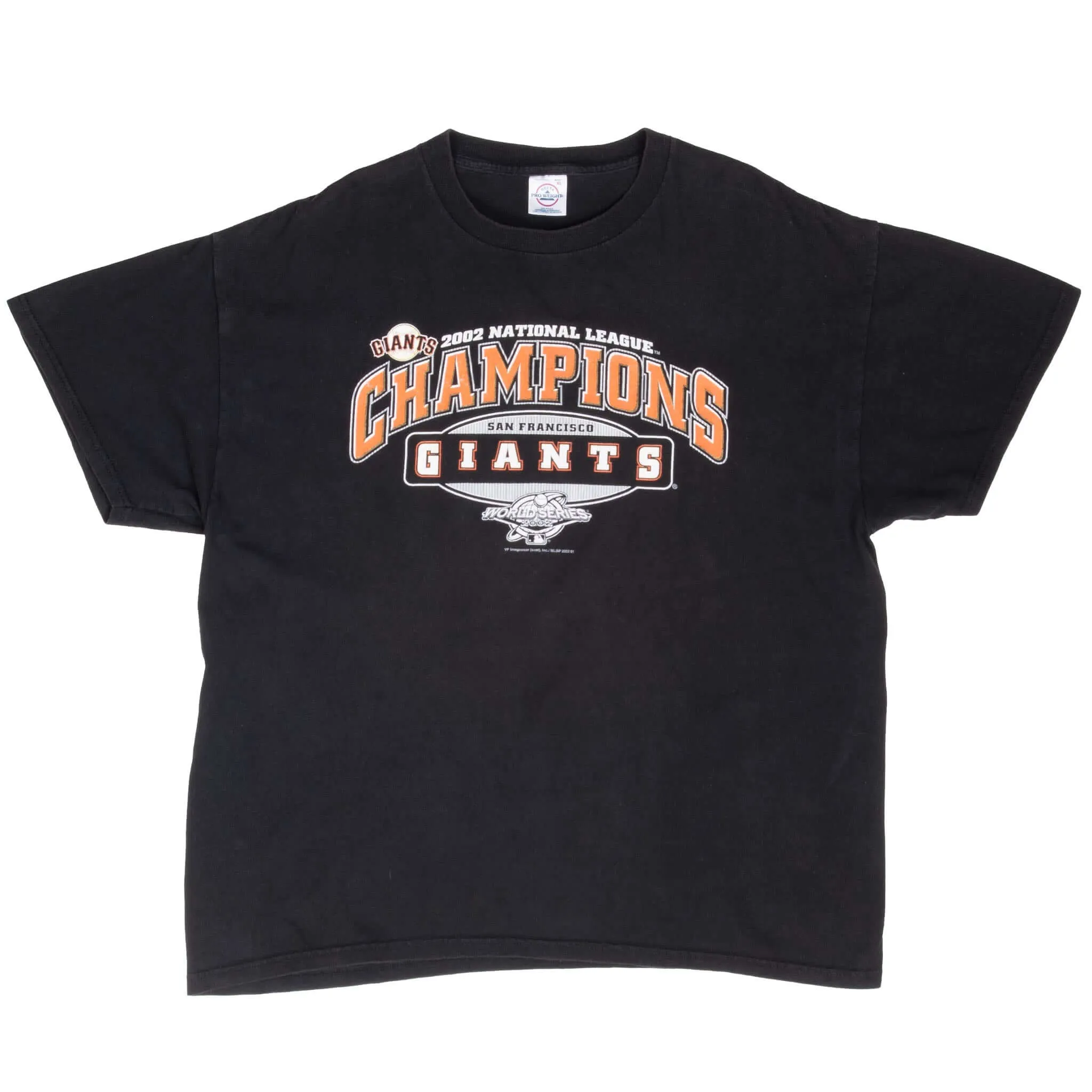 VINTAGE MLB SAN FRANCISCO GIANTS WORLD SERIES 2002 TEE SHIRT XL