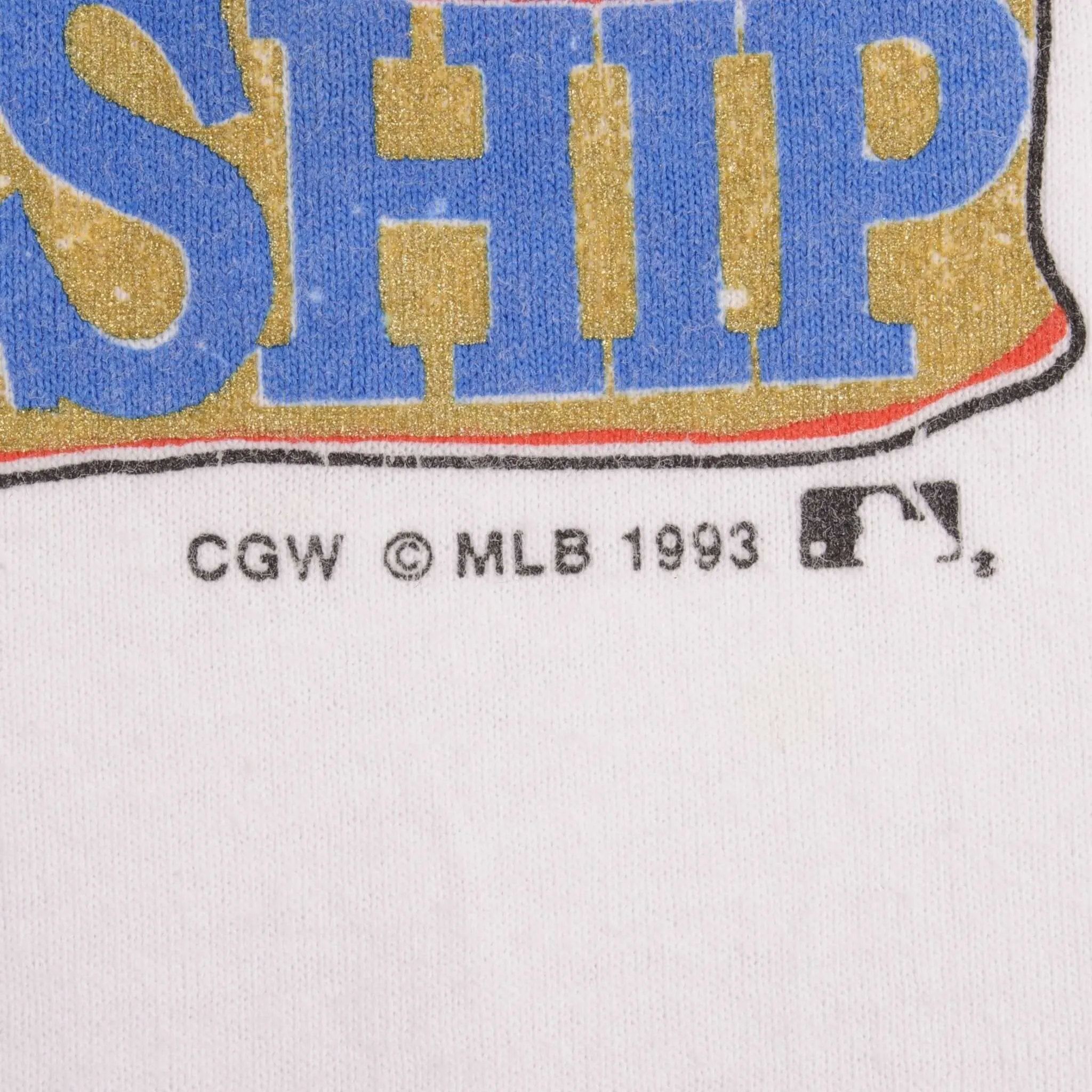 VINTAGE MLB WHITE SOX VS BLUE JAYS AMERICAN LEAGUE 1993 TEE SHIRT SIZE XL