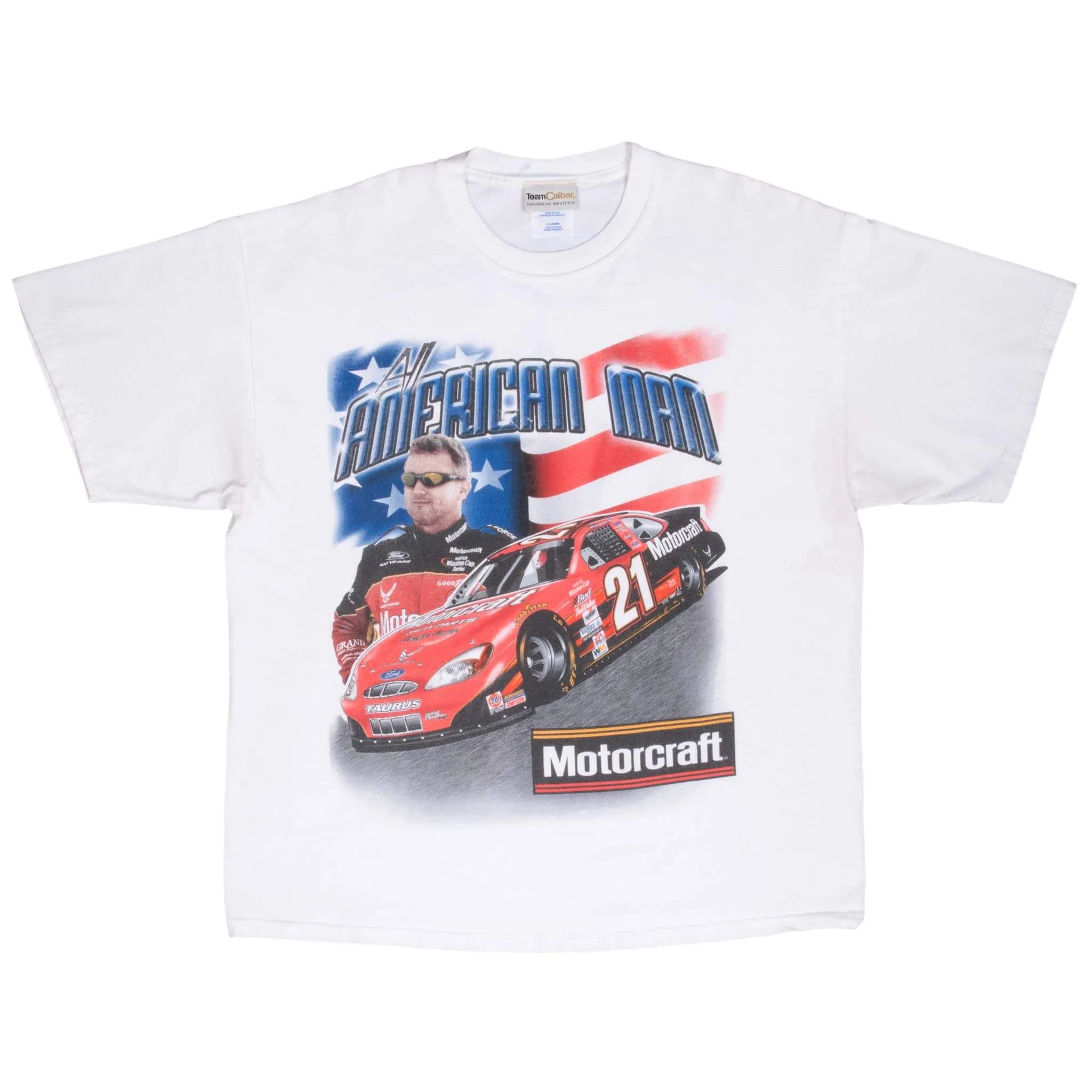 VINTAGE NASCAR RICKY RUDD ALL AMERICAN MAN 2000s TEE SHIRT SIZE XL