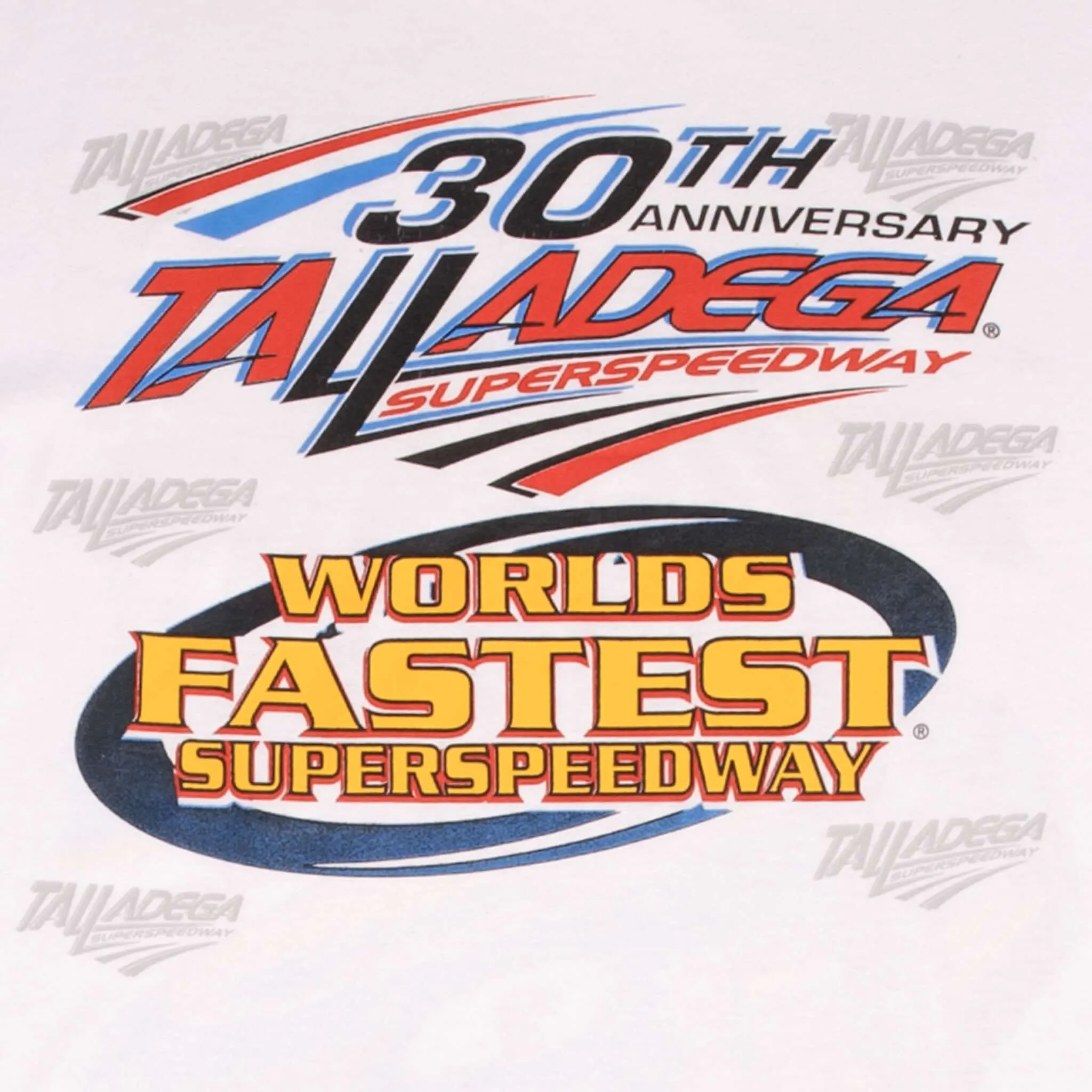 VINTAGE NASCAR TALLADEGA SPEEDWAY 30TH ANNIVERSARY 1999 TEE SHIRT MEDIUM