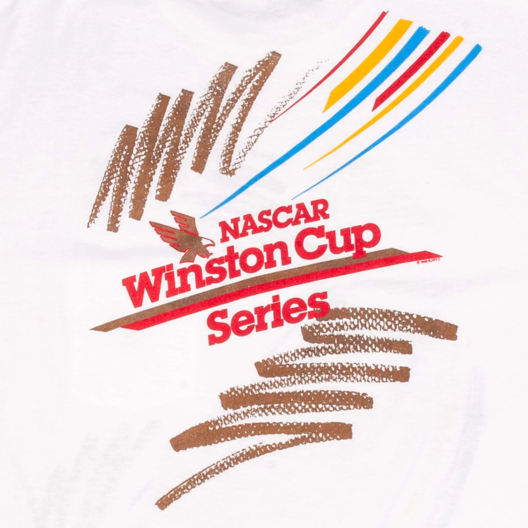 VINTAGE NASCAR WINSTON CUP SERIES POCONO 1992 TEE SHIRT LARGE MADE IN USA
