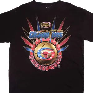VINTAGE NBA CHICAGO BULLS 1998 CHAMPIONS TEE SHIRT SIZE XL MADE IN USA