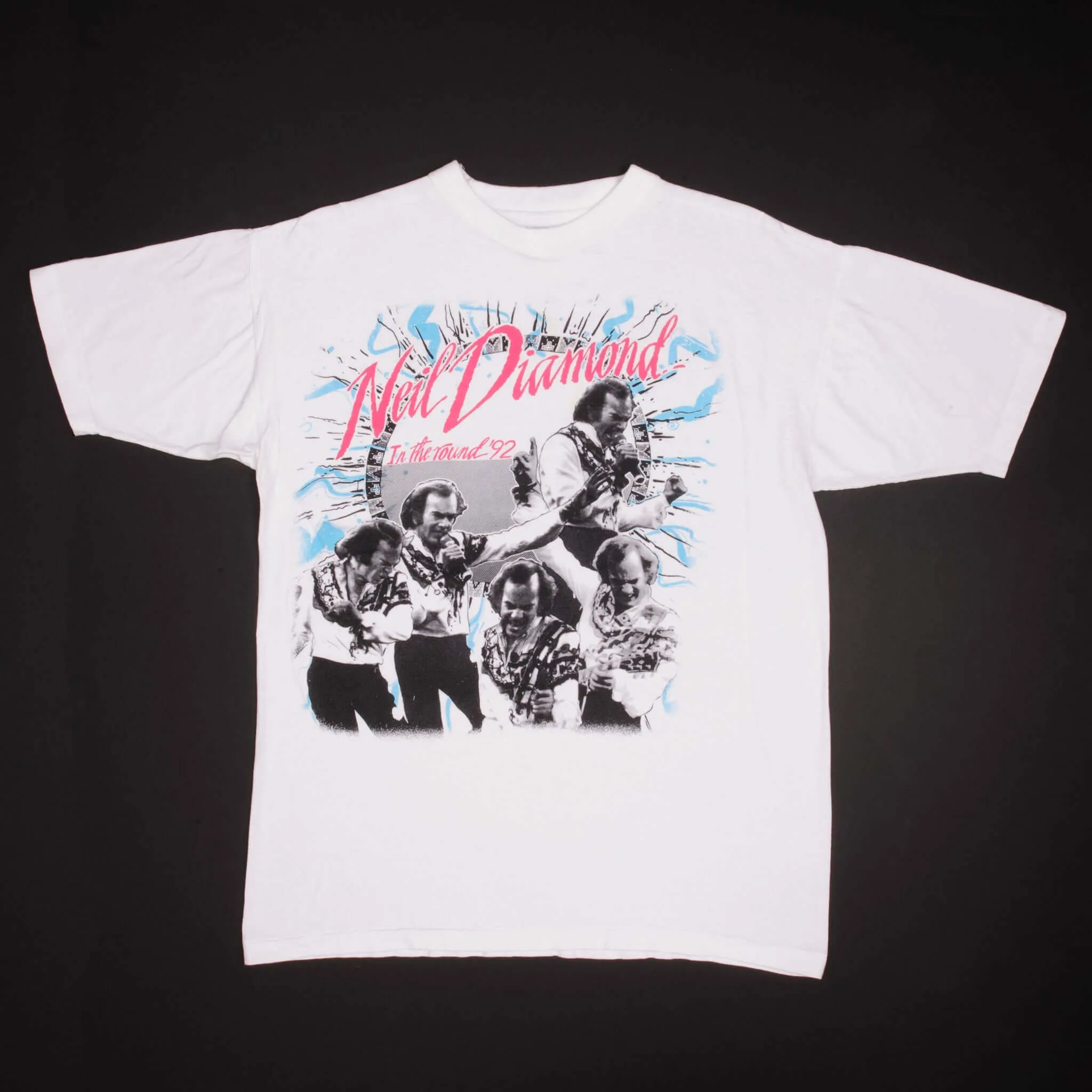 VINTAGE NEIL DIAMOND IN THE ROUND TEE SHIRT 1992 SIZE LARGE