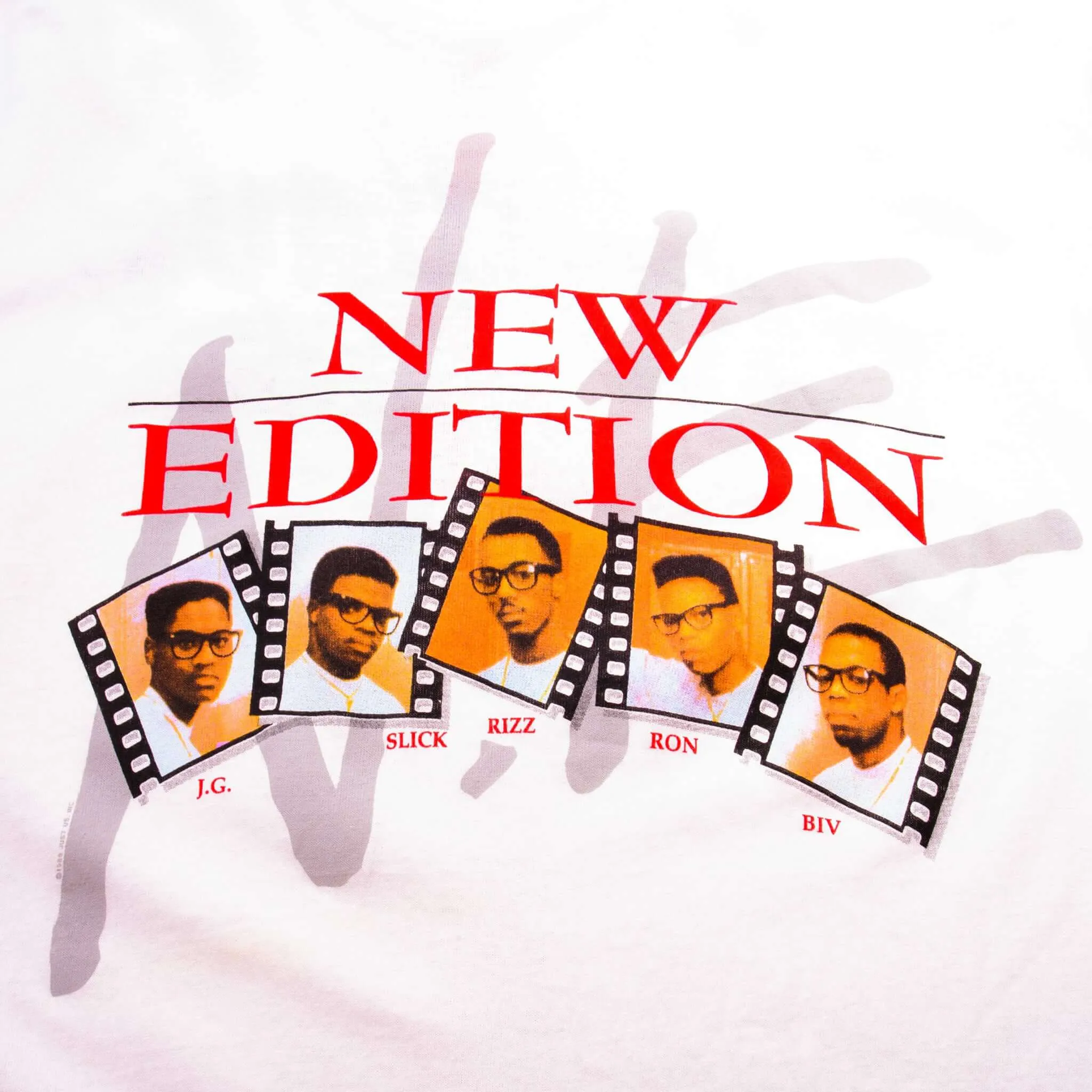 VINTAGE NEW EDITION HEATWAVE TEE SHIRT 1989 SIZE MEDIUM MADE IN USA
