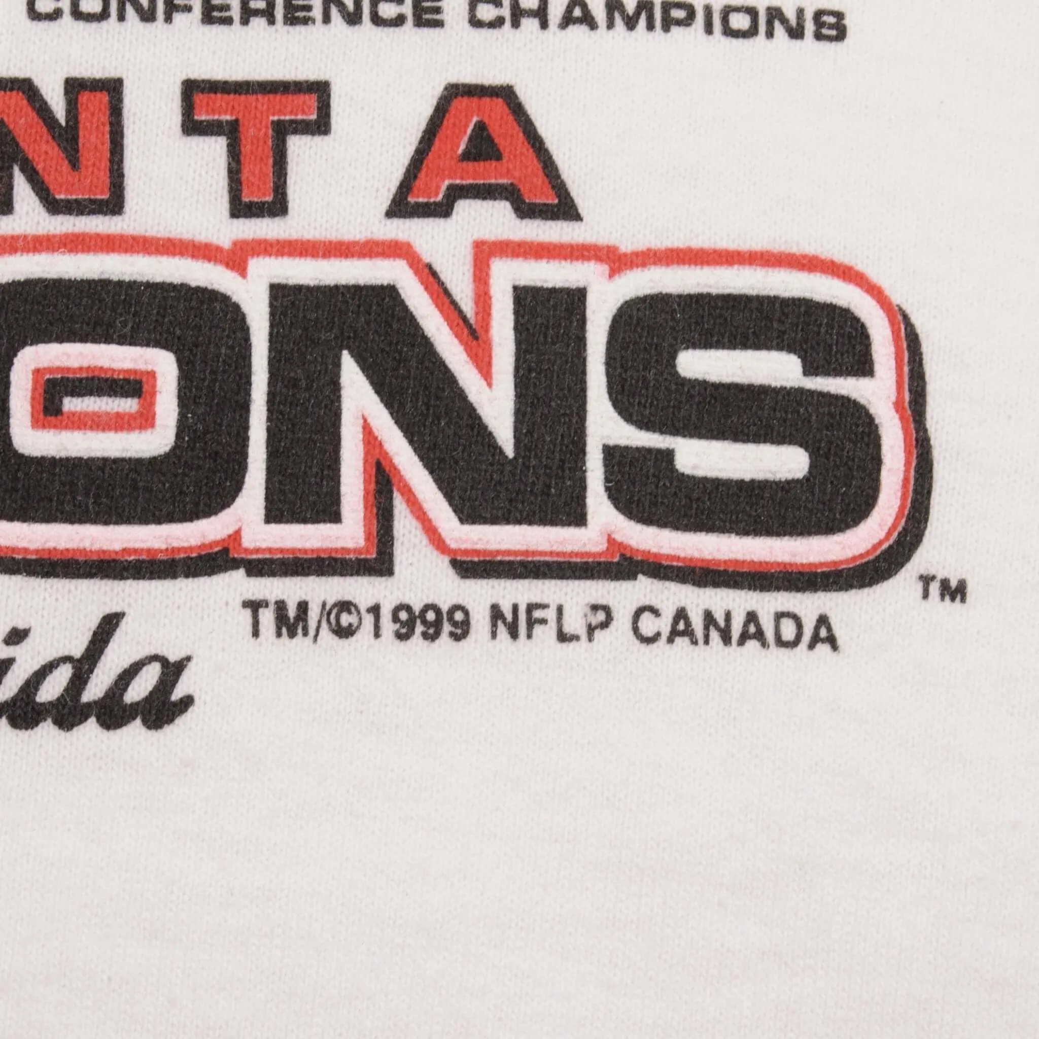 VINTAGE NFL FALCONS VS BRONCOS SUPERBOWL XXXIII 1999 TEE SHIRT SIZE LARGE
