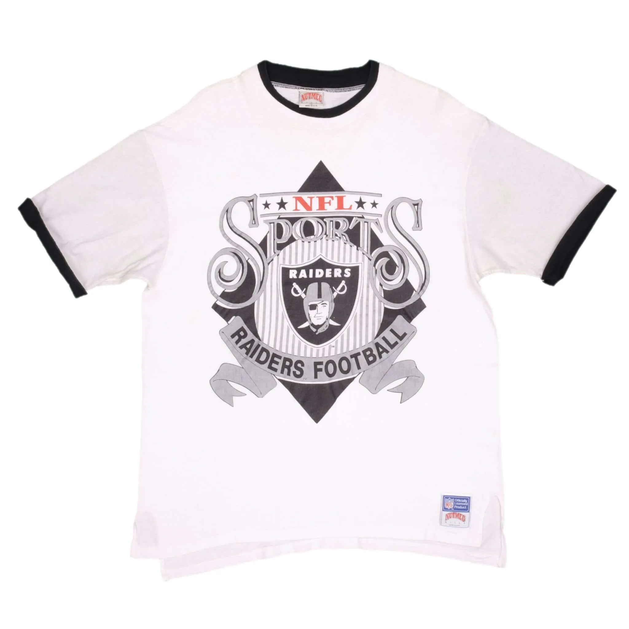 VINTAGE NFL LOS ANGELES RAIDERS TEE SHIRT EARLY 1990S SIZE XL MADE IN USA