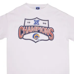 VINTAGE NFL LOS ANGELES RAMS NFC CHAMPIONS 1999 TEE SHIRT SIZE 2XL