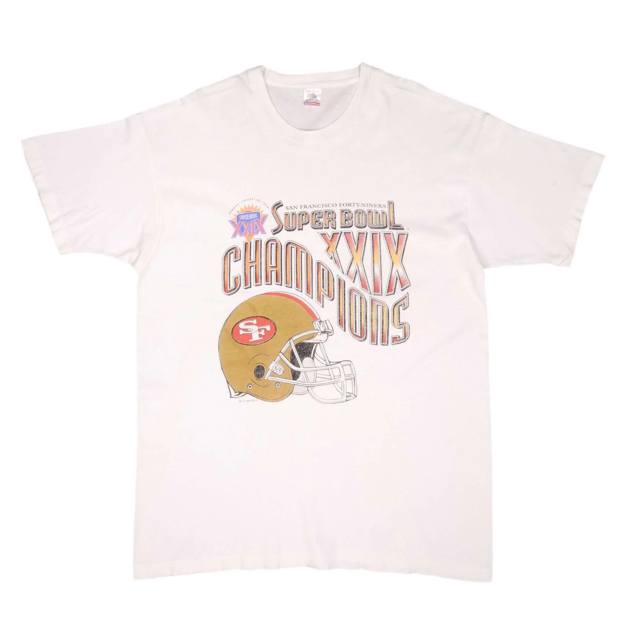 VINTAGE NFL SAN FRANCISCO 49ERS SUPER BOWL CHAMPIONS 1995 TEE SHIRT XL MADE USA