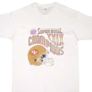 VINTAGE NFL SAN FRANCISCO 49ERS SUPER BOWL CHAMPIONS 1995 TEE SHIRT XL MADE USA