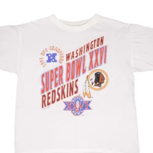 VINTAGE NFL WASHINGTON REDSKINS SUPER BOWL XXVI 1992 TEE SHIRT SIZE XL
