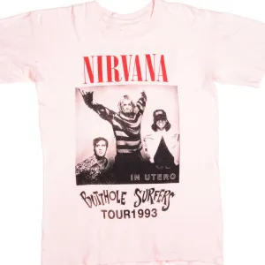 VINTAGE NIRVANA AND BUTTHOLE SURFERS TOUR TEE SHIRT 1993 SIZE LARGE
