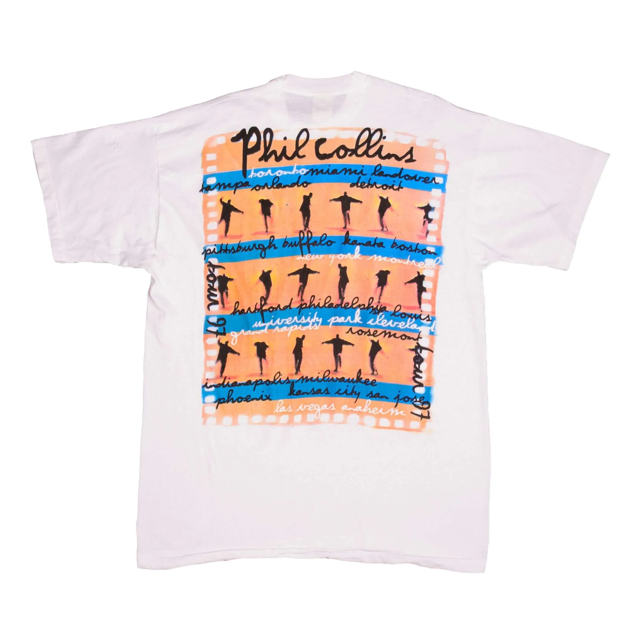 VINTAGE PHIL COLLINS 1997 TOUR TEE SHIRT SIZE XL