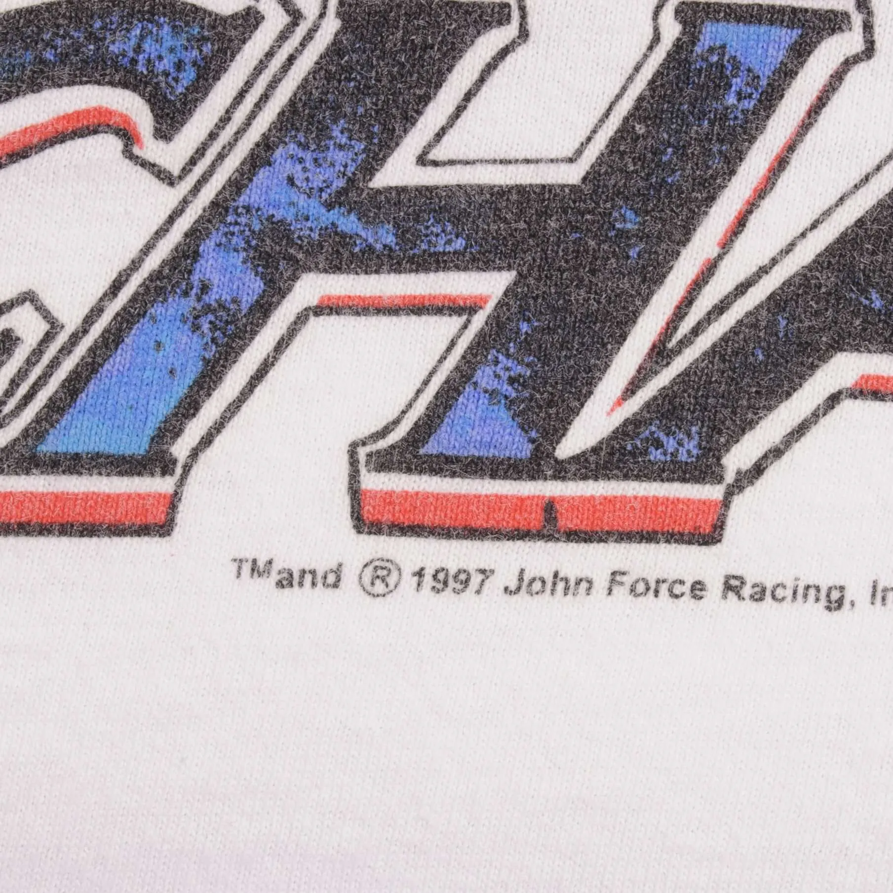 VINTAGE RACING NHRA JOHN FORCE 7 TIME CHAMPION 1997 TEE SHIRT XL MADE IN USA