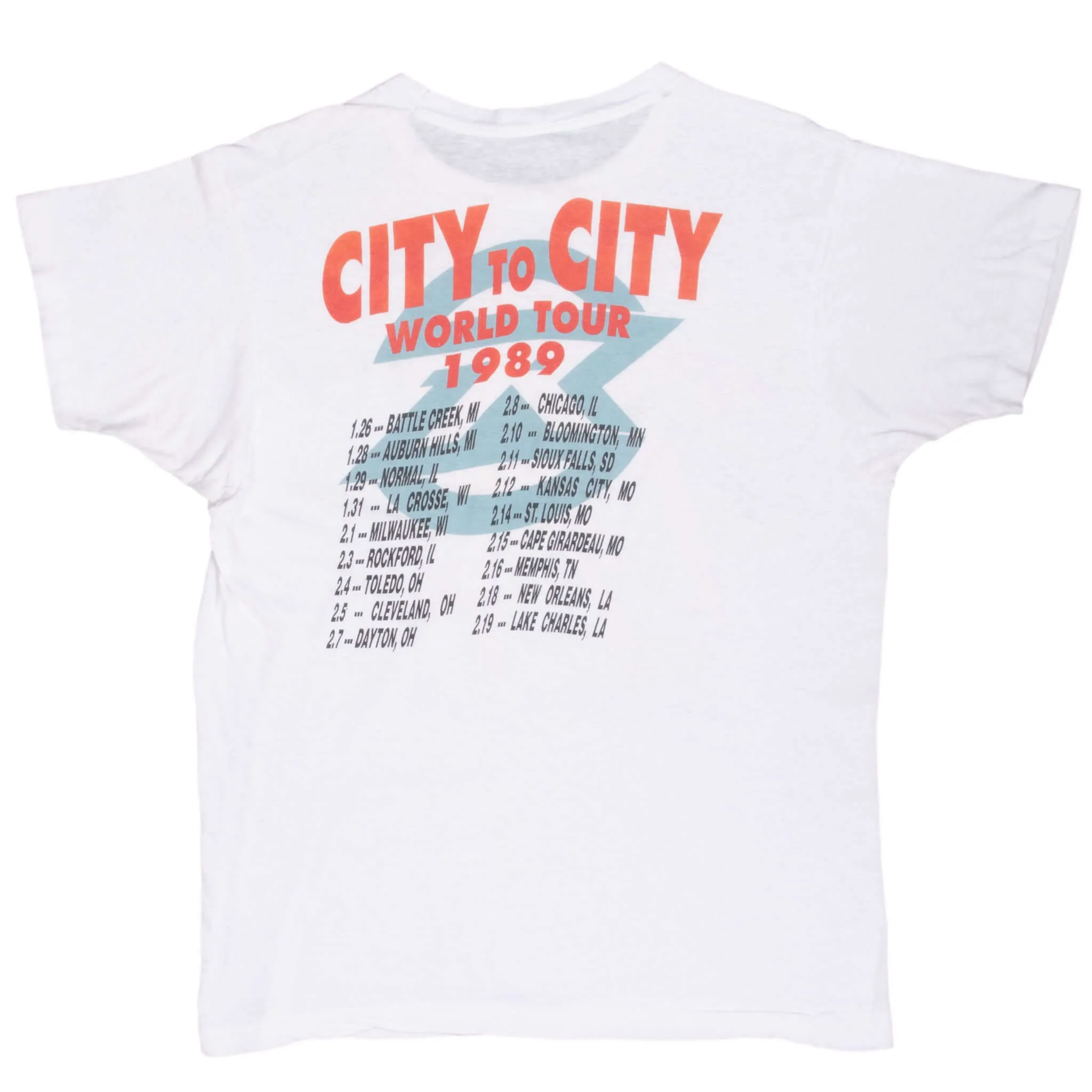 VINTAGE RATT REACH FOR THE SKY WORLD TOUR TEE SHIRT 1989 LARGE