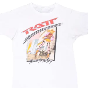VINTAGE RATT REACH FOR THE SKY WORLD TOUR TEE SHIRT 1989 LARGE