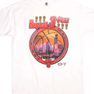 VINTAGE STARTER NBA CHICAGO BULLS TEE SHIRT 1998 SIZE LARGE