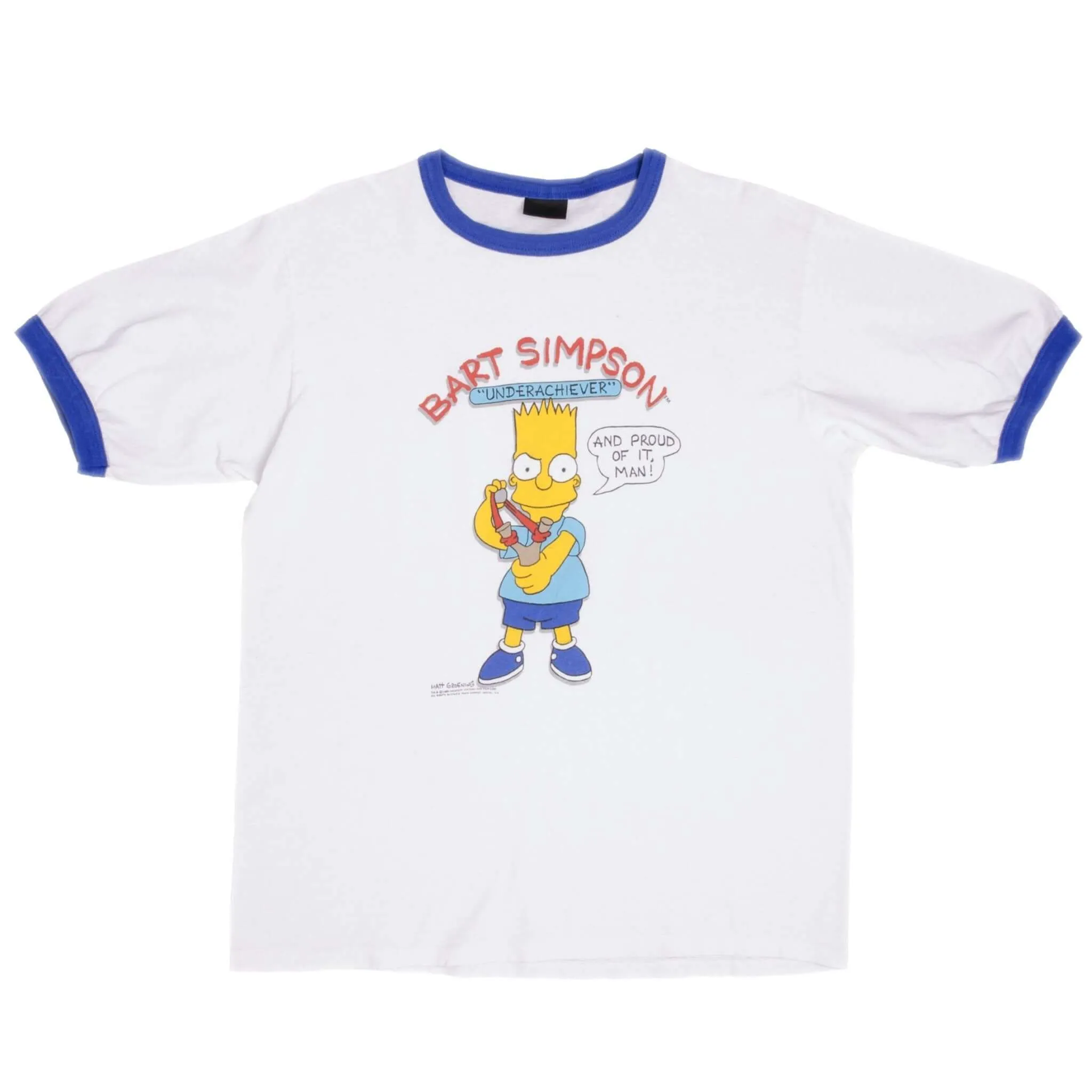 VINTAGE THE SIMPSONS BART TEE SHIRT 1989 SIZE LARGE MADE IN USA