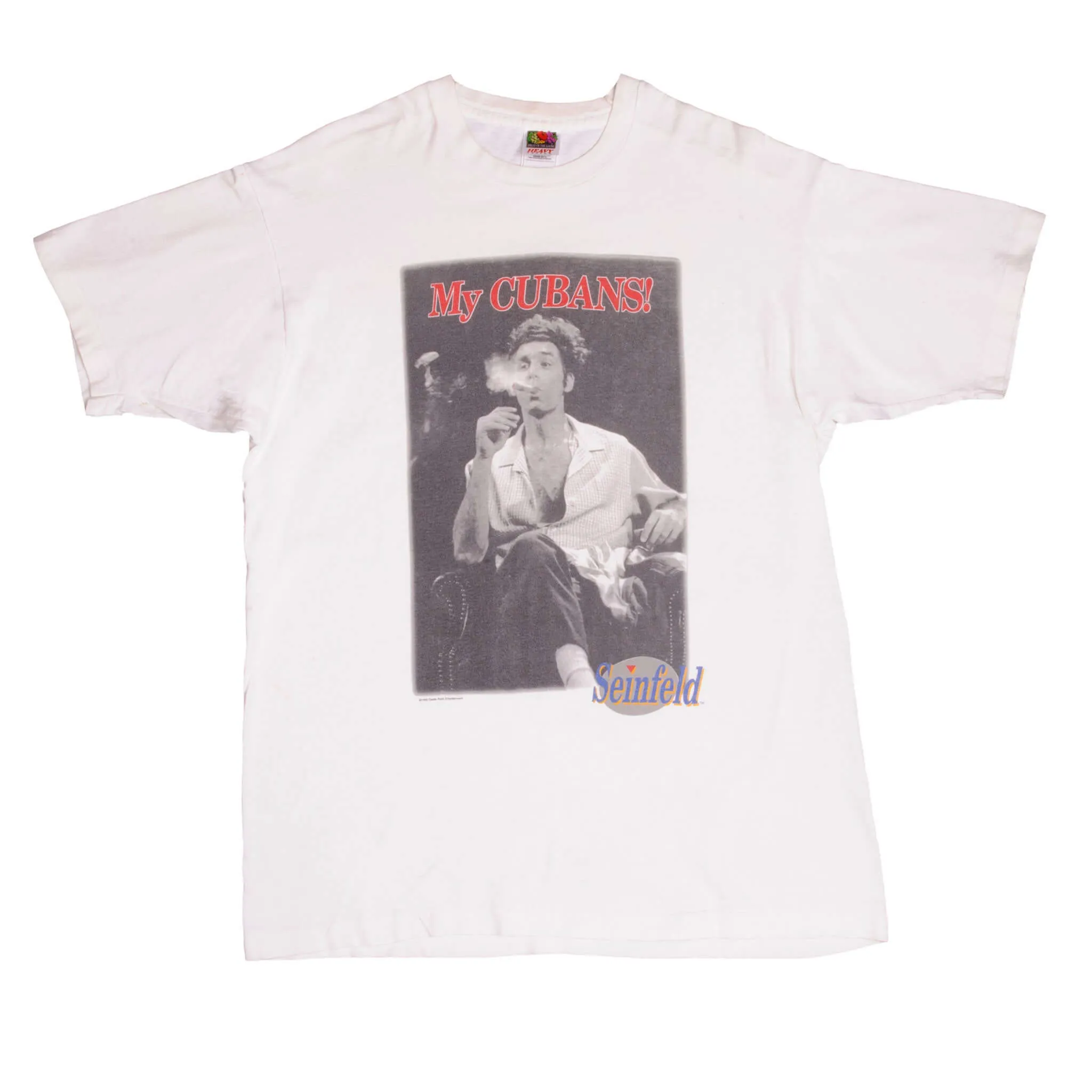 VINTAGE TV SHOW SEINFELD KRAMER MY CUBANS TEE SHIRT 1993 SIZE XL MADE IN USA