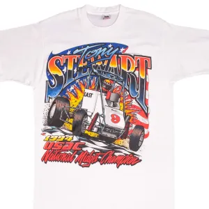 VINTAGE USAC TONY STEWART MIDGET CHAMPION 1994 TEE SHIRT MEDIUM MADE USA