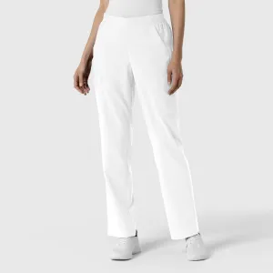 W123 Women's Cargo Utility Scrub Pant - White