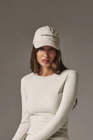 WASHED REVERSE COPYRIGHT CAP - OFF WHITE
