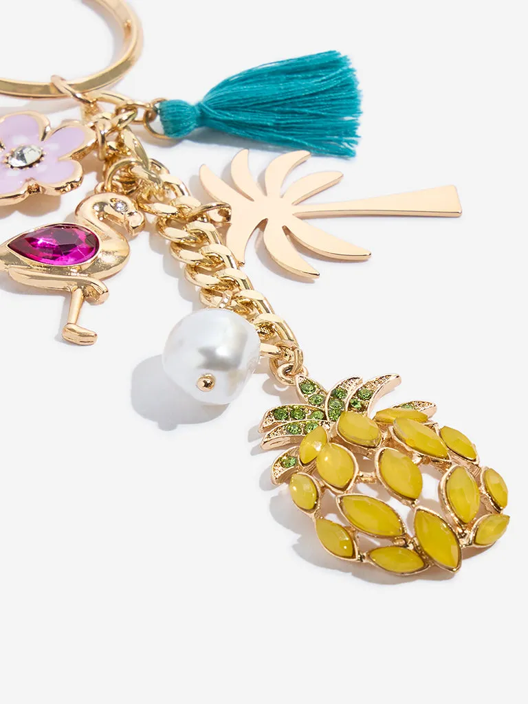 Westside Multicolour Pineapple Bag Charm