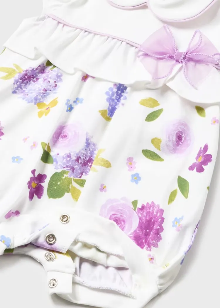 White Floral Bow Shortie