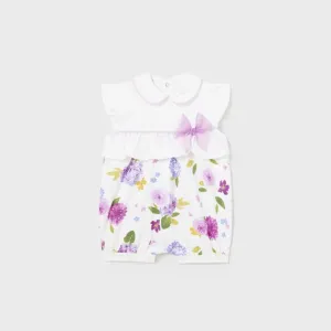 White Floral Bow Shortie