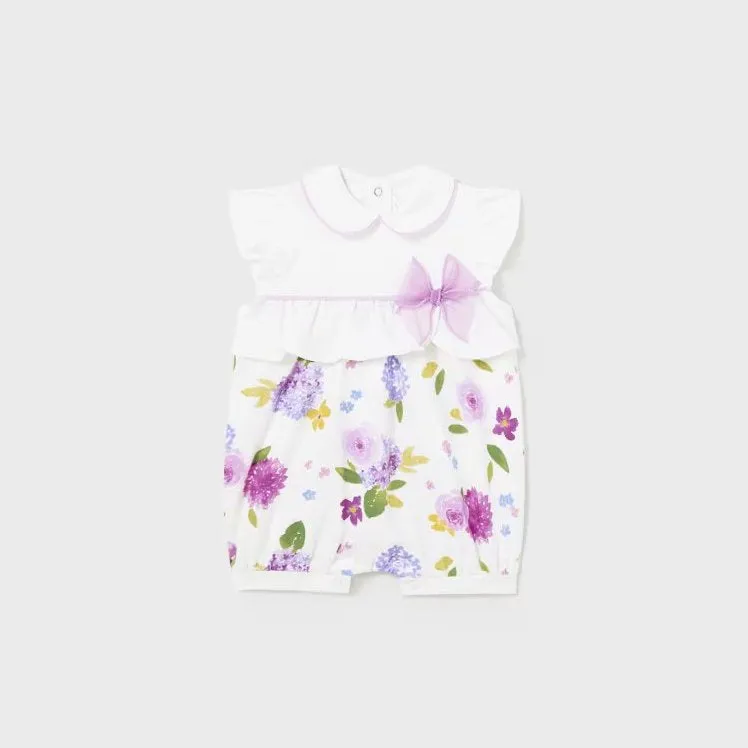 White Floral Bow Shortie
