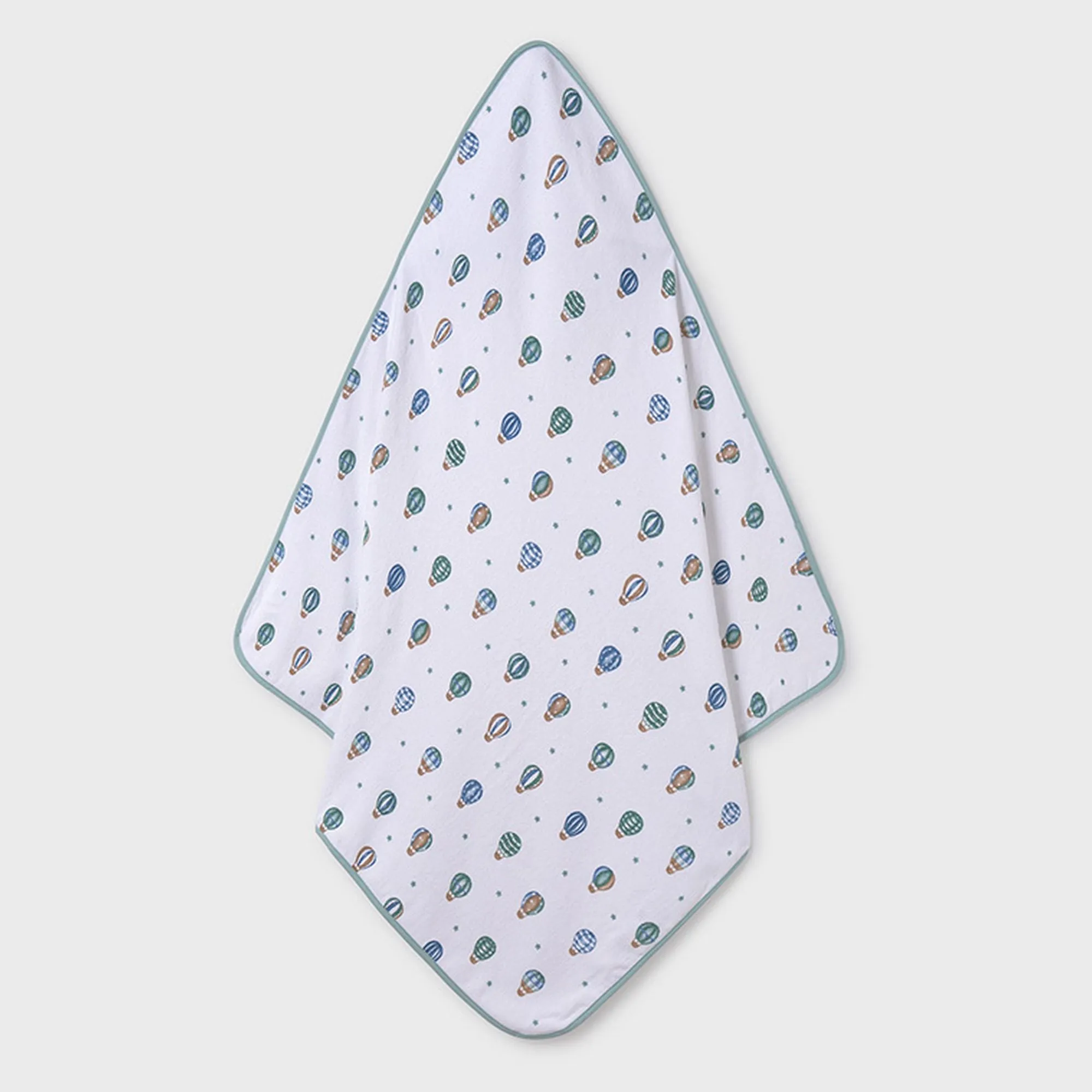 White Jade Elephant Print Towel