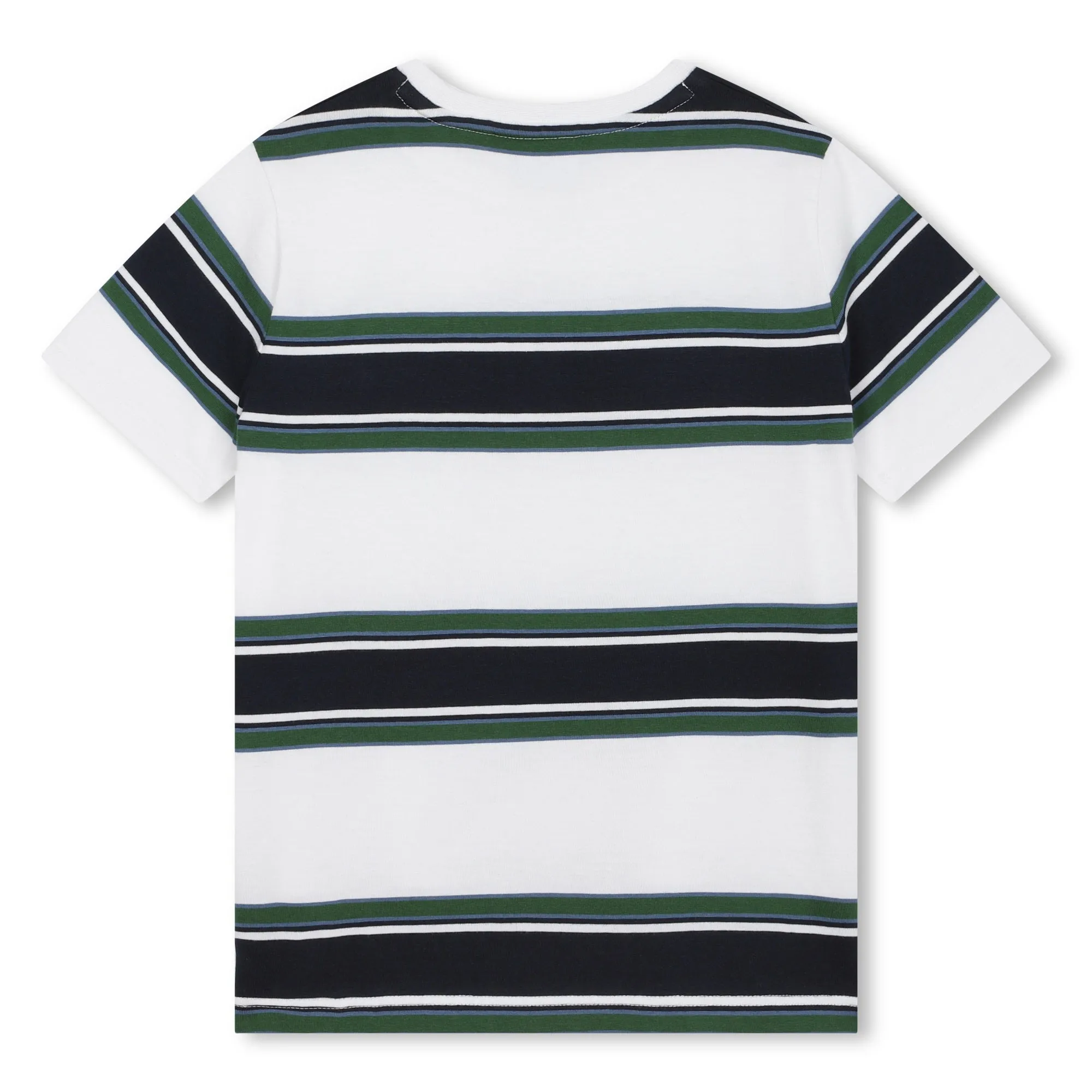 White Striped Logo T-Shirt