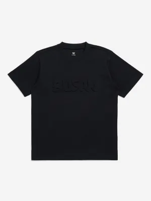 Y&F Kids Black Text Embossed Cotton T-Shirt